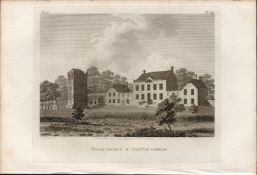 Moon Abbey & Castle Co Kildare F. Grose 1793 Antique Copper Block Engraving.