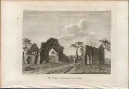 The Abbey of Wicklow F. Grose 1793 Antique Copper Block Engraving.