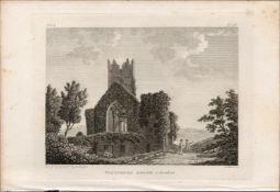 Clonmines Abbey Co Wexford Rare 1792 Francis Grose Antique Print.