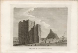 Tara Church Hill of Tara F. Grose 1794 Antique Copper Block Engraving.