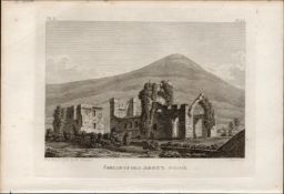 Carlingford Abbey Co Louth Grose 1793 Antique Copper Block Engraving.