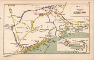 Hull River Humber Docks Sutton On Hull Antique Railway Diagram-37.