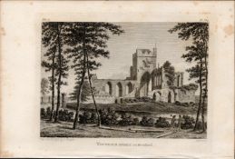 Tintern Abbey Co Wexford Rare 1792 Francis Grose Antique Print.