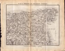 Isle Of Thanet & Adjacent County King George IV Antique Map.