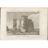 Castle of Ferns Co Wexford Rare 1794 Francis Grose Antique Print.