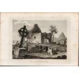 Tullaght Church Tallaght Dublin F. Grose 1792 Antique Copper Block Engraving.