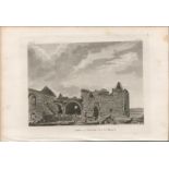 Urlare Abbey Co Mayo F. Grose 1791 Antique Copper Block Engraving.