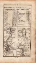 Ireland Rare Antique 1777 Map Dublin Maynooth Tullamore Galway Athenry.