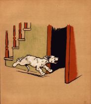 Cecil Aldin “Rough & Tumble” Scotch Terriers Antique Colour Illustration-6.