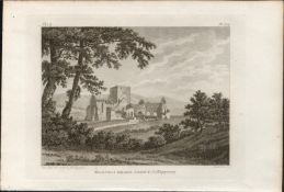 Black Abbey Co Tipperary F. Grose 1793 Antique Copper Block Engraving.