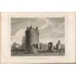 Castle of Grants Town Co Tipperary Rare 1792 Francis Grose Antique Print.