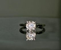 Beautiful Natural 1.72 CT Solitaire Diamond Ring With 18k Gold