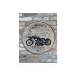 Motorbike Clock Wall Art