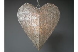 Hanging Heart Candle Holder