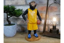 Basketball Monkey Themed Sporting Ornament