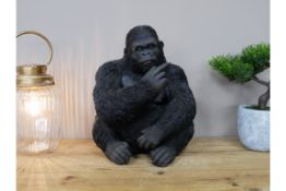 Large Middle Finger Gorilla Ornament