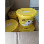 40 x Hazardous Clinical Waste Yellow Bins