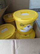 40 x Hazardous Clinical Waste Yellow Bins