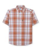 Lambretta Check Shirt Rust/White RRP £40.00