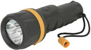5 x Black Spur 3 Cell Heavy Duty Torch