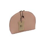 Pink Half Moon Clutch Bag