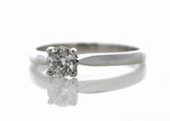 18ct White Gold Solitaire Diamond Ring 0.50 Carats