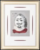 Pablo Picasso Rare Limited Edition On Silk "Portraits Imaginaires"