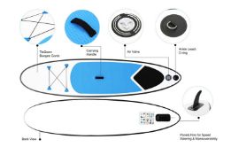 Paddle Board, Accessories & Carry Bag - Blue