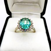 Sterling Silver Gemstone Ring New with Gift Pouch