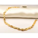 Gold On Sterling Silver Citrine Bracelet New With Gift Box