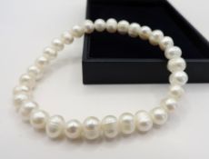 Cultured Pearl Bracelet Expandable New With Gift Pouch