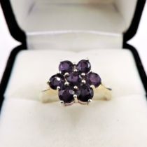 Sterling Silver Amethyst Ring New With Gift Pouch