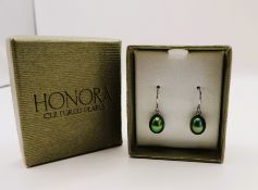 Honora Sterling Silver Cultured Pearl Earrings New In Gift Box