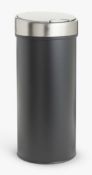 Lot 62 - John Lewis Touch Top Bin, Black, 40L