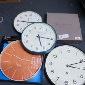 5 x Wall Clocks to Include Lascelles & Newgate