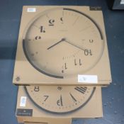 2 x Newgate Wall Clocks