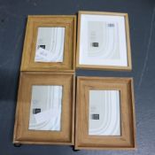 4 John Lewis Wooden Photo Frames