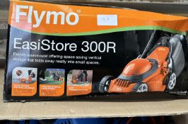 Flymo EasiStore Lawn Mower. RRP £150. Grade U