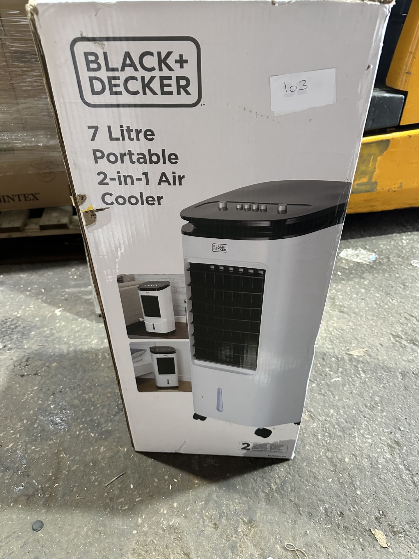 Black + Decker 7L Portable 2 in 1 Air Cooler. RRP £100. Grade U