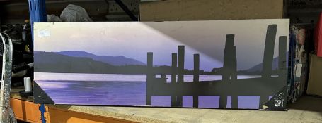 Large City Scape Canvas. RRP £30. Grade U