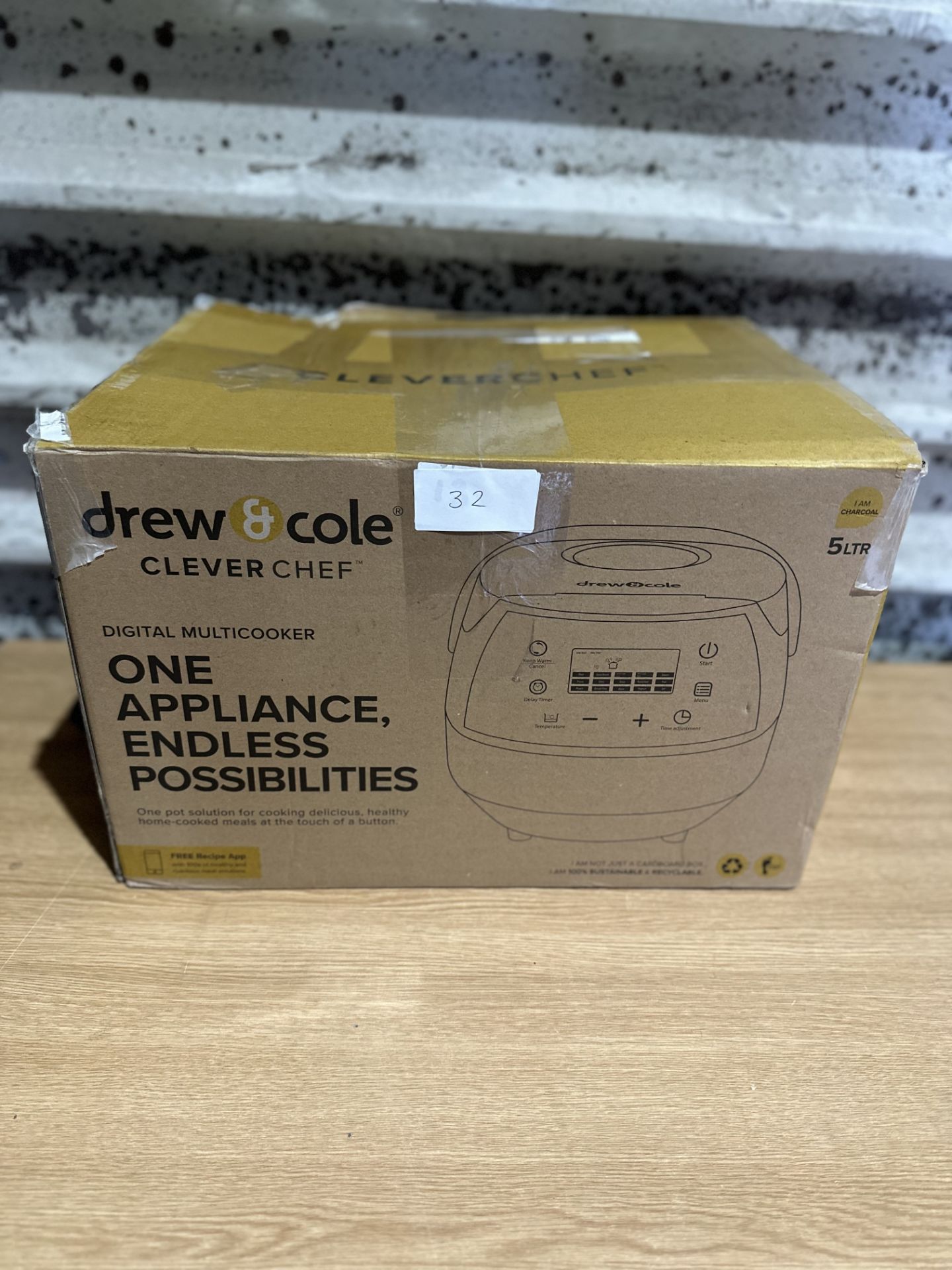 Drew & Cole Clever Chef Digital Multicooker. RRP £100. Grade U