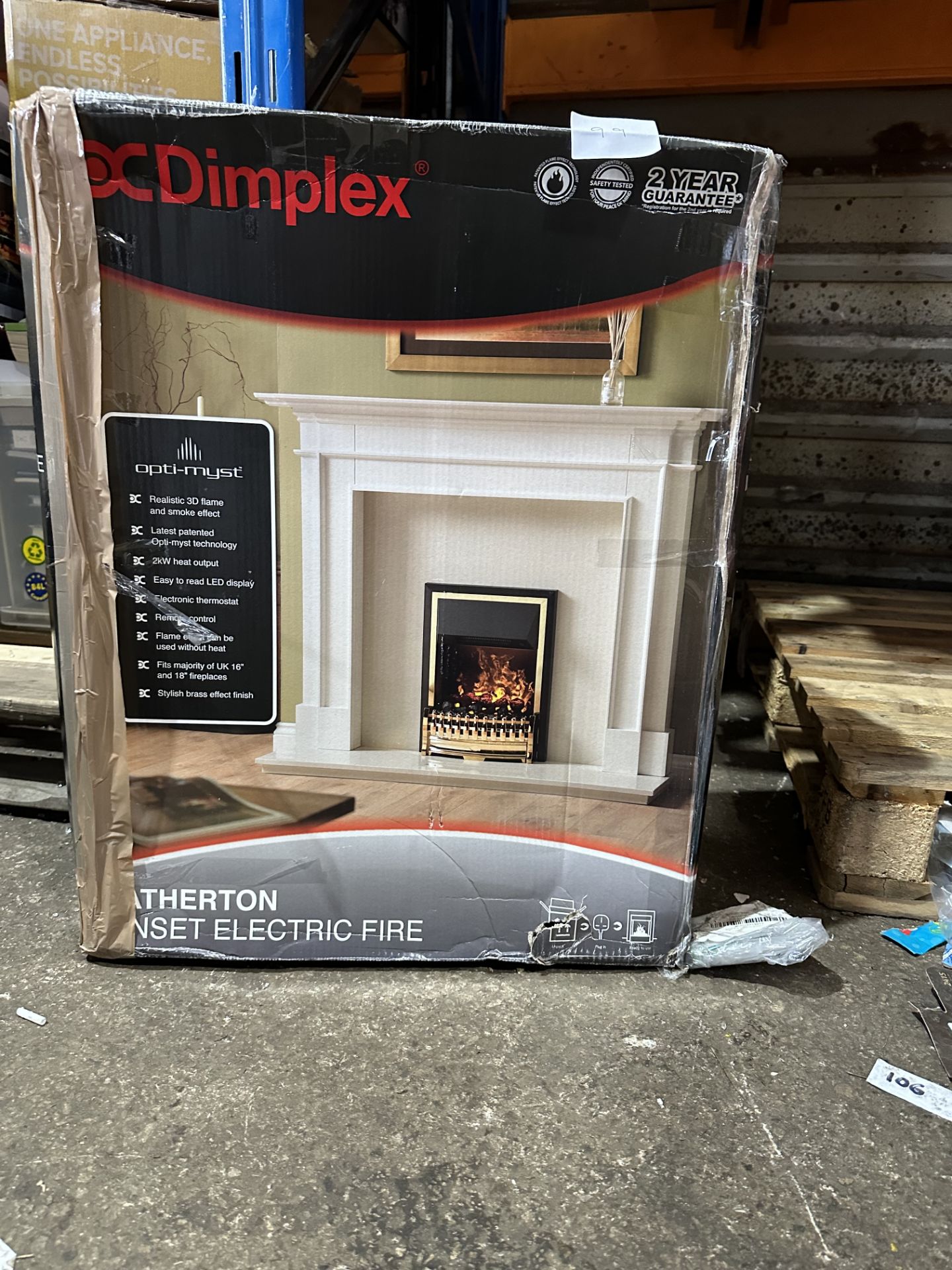 Dimplex Electric Fire. RRP £400. Grade U