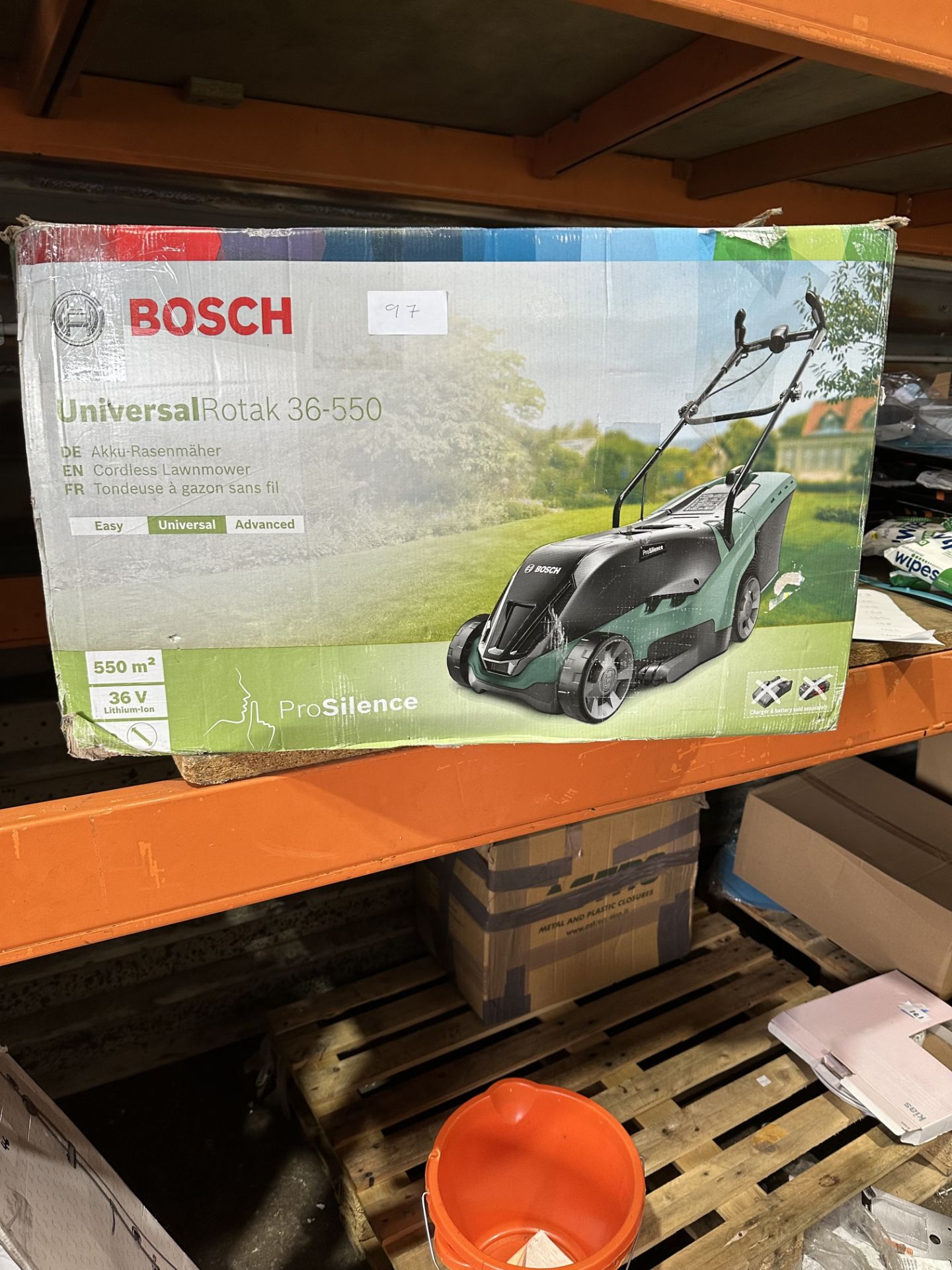 Bosch Universal Rotak 36-550 Lawnmower. RRP £150. Grade U