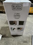 Black + Decker 7L Portable 2 in 1 Air Cooler. RRP £100. Grade U