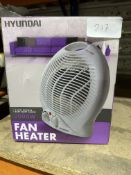 Hyundai Fan Heater. RRP £40. Grade U
