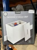 Moda Bathroom Wooden Storage Unit. RRP £20. Grade U