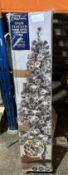 Snow Flocked Fibre Optic Christmas Tree. RRP £80. Grade U