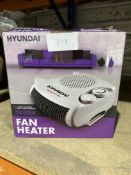 Hyundai Fan Heater. RRP £40. Grade U