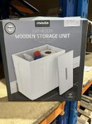 Moda Bathroom Wooden Storage Unit. RRP £20. Grade U