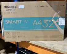 Hisense Smart TV. RRP £100. Grade U